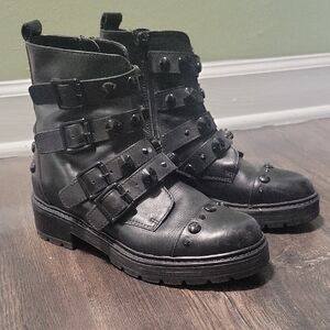 Aldo Black Combat & Moto Boots